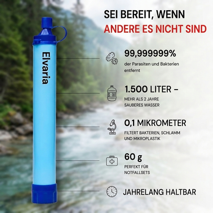 HYDRO-X1 Notfall Wasserfilter (1.500 Liter)